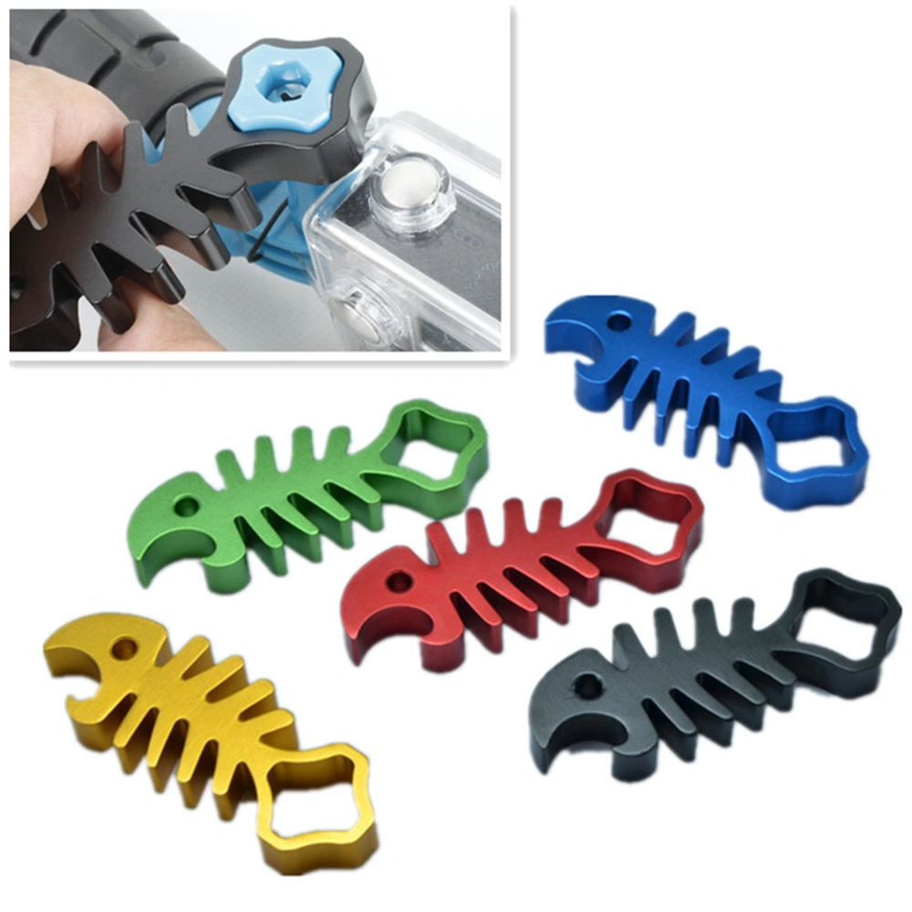 Nut Screw Spanner Fishbones Shape Wide Application Aluminum Alloy Convenient Wrench for Gopro Hero 4/3