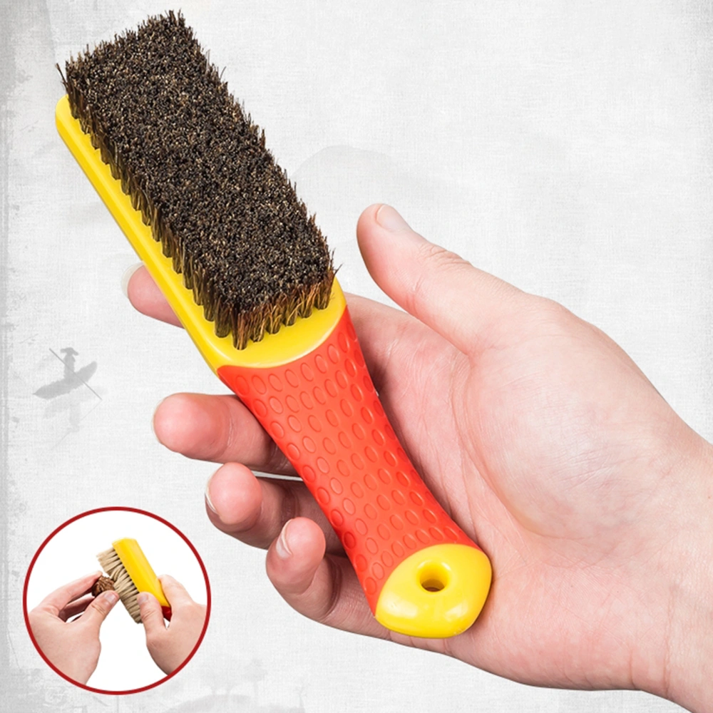 Bristle Brush Deep Cleaning Good Toughness Polishing Comfort Grip Stiff Bristle Scrub Cleaning Brush for Collection