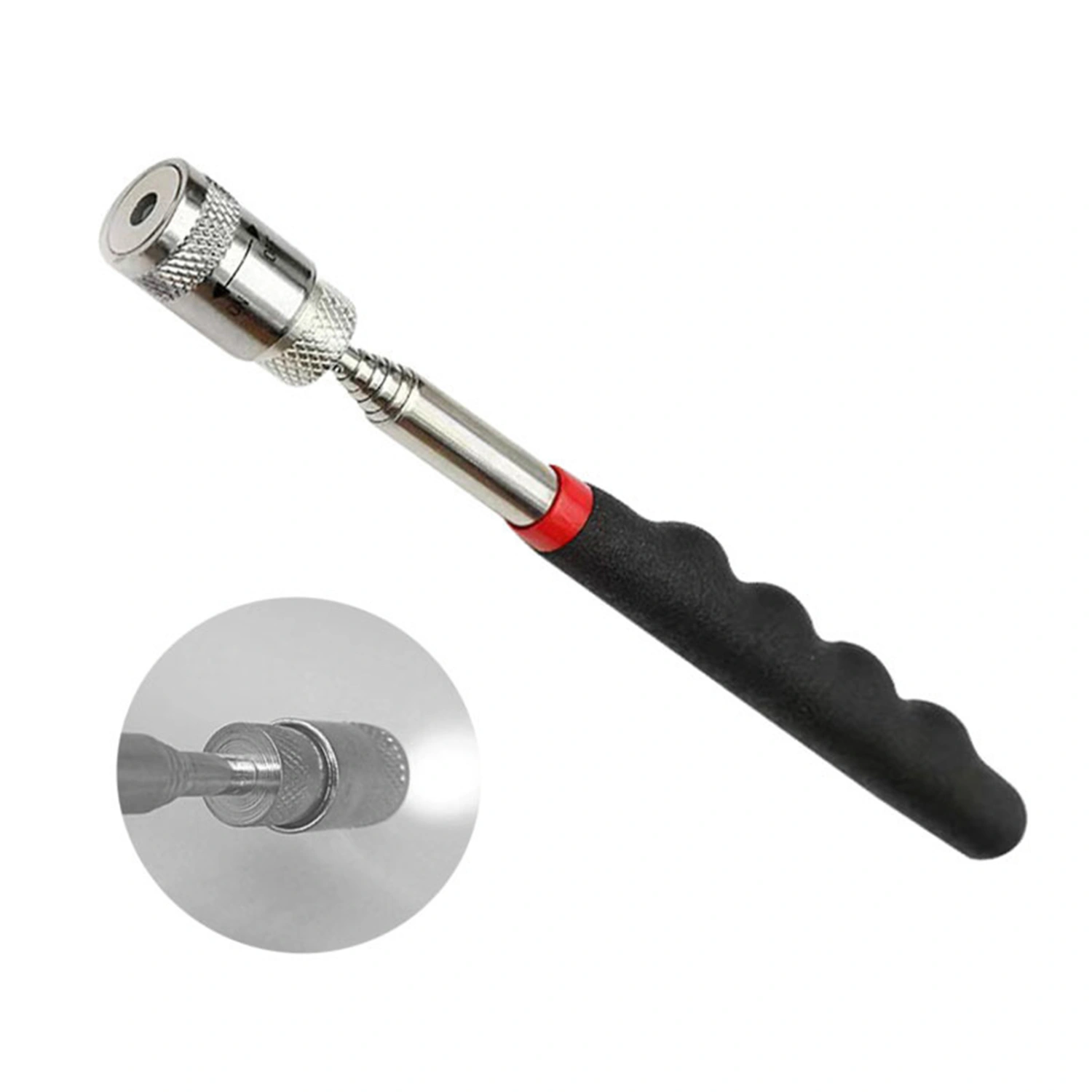 Auto Repair Tool with LED Light Retractable Strong Suction Comfortable Grip Pen Style Pocket Clip Magnetic Bar Auto Repair