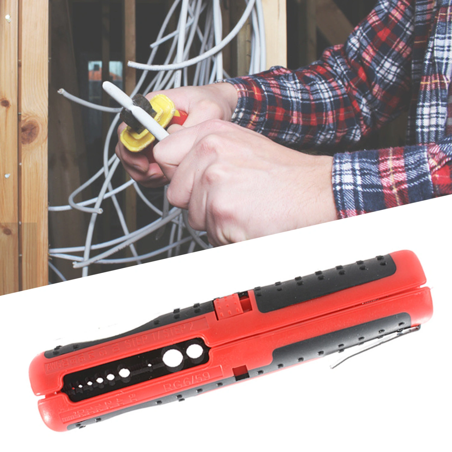 Wire Stripper Portable Handle Tool Multifunctional Pen Type Cable Wire Stripper Cutter Pliers Electrical Tools