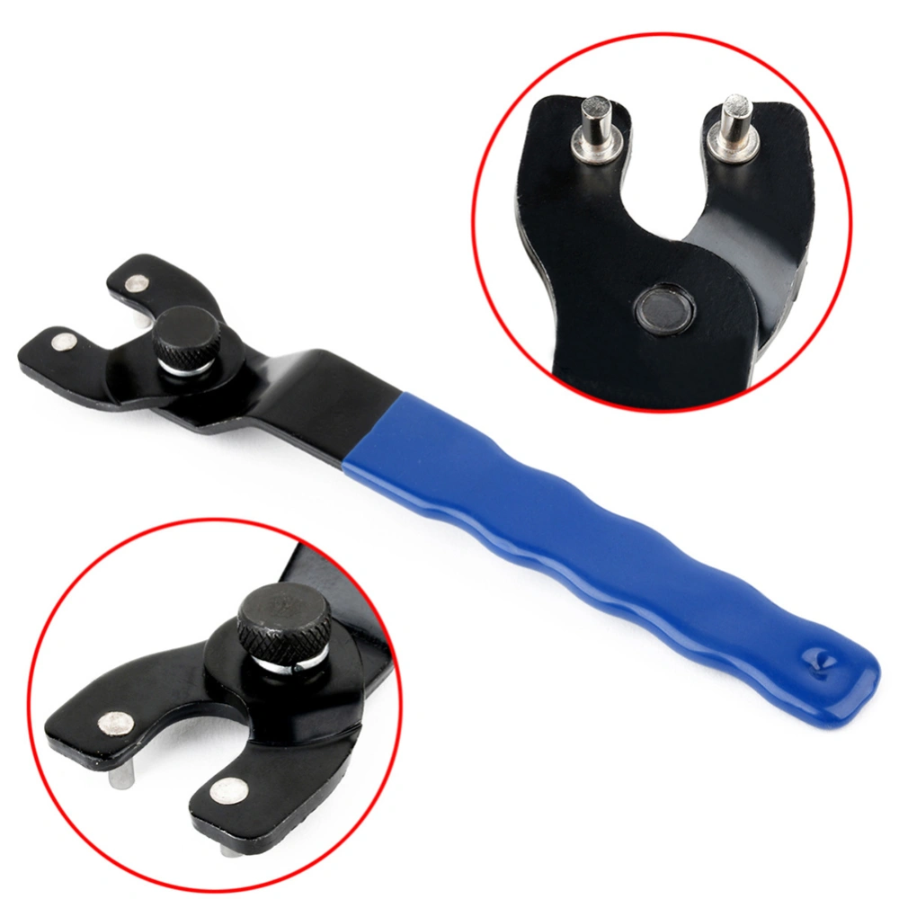 Adjustable 8-50mm Angle Grinder Key Pin Spanner Handle Wrench Home Repair Tool