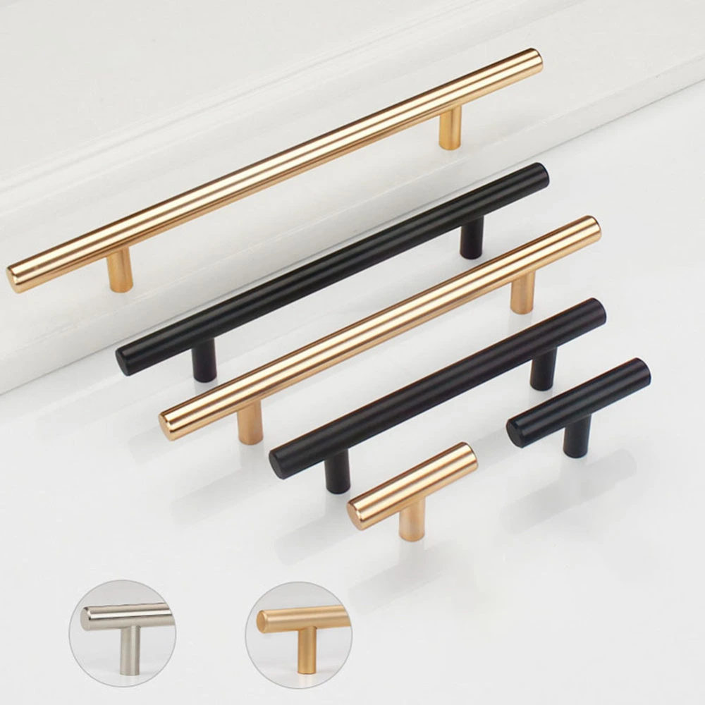 Metal T Bar Home Kitchen Cabinet Cupboard Drawer Wardrobe Door Handle Pull Tool