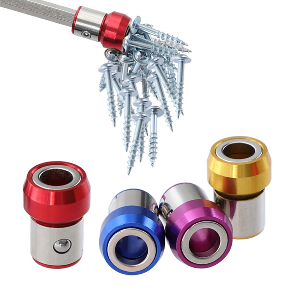 Metal Magnetic Ring Screws Pick-up Tool for 1/4 Inch 6.35mm Screwdriver Bit