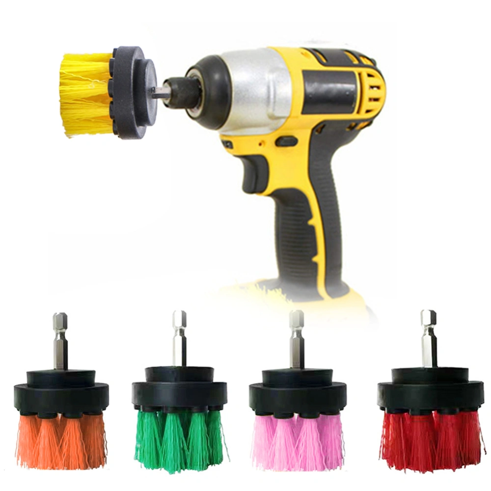 2 inch Plastic Furniture Car Interiors Cleaning Dust Remover Power Drill Brush