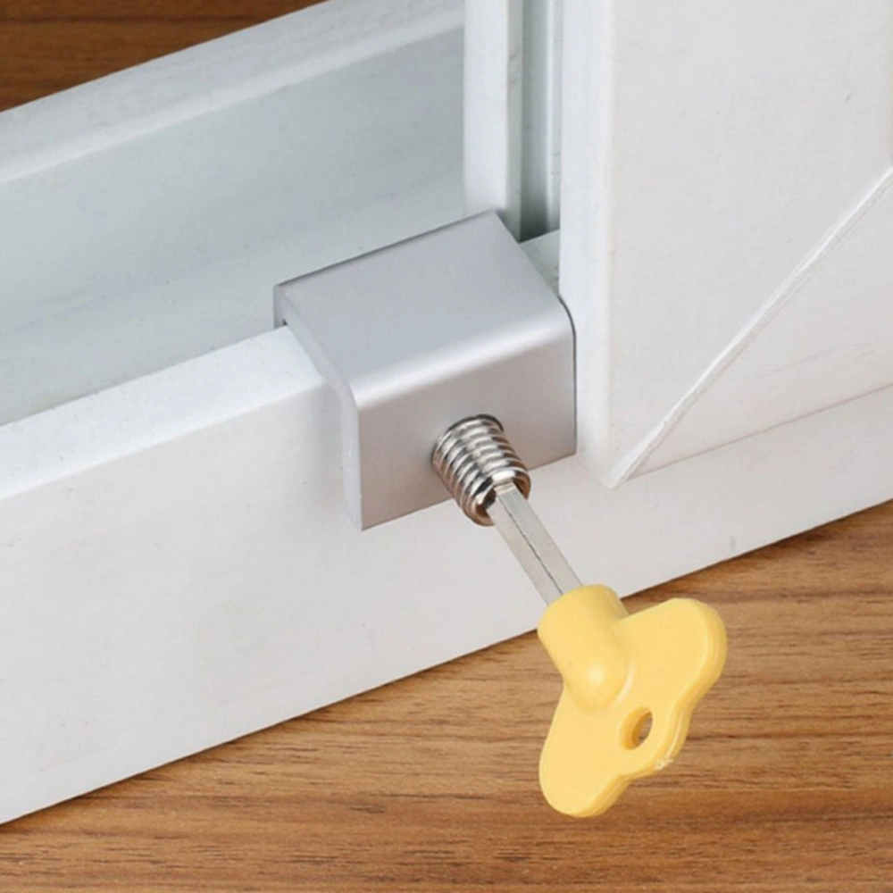 Aluminum Alloy Adjustable Hand-tightening Type Anti-theft Safe Door Window Lock