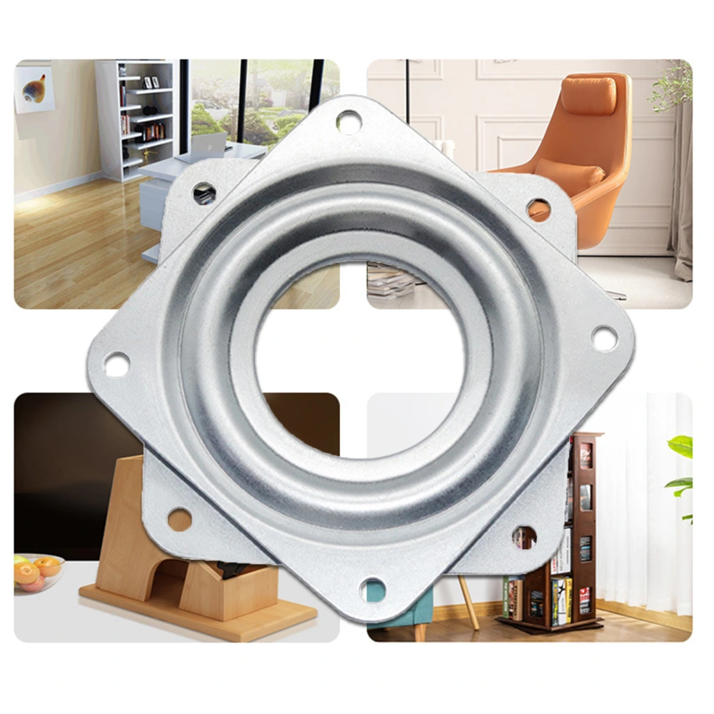 3 inch 360 Degree Rotating Kitchen Cabinet Square Bearing Turntable Swivel Plate