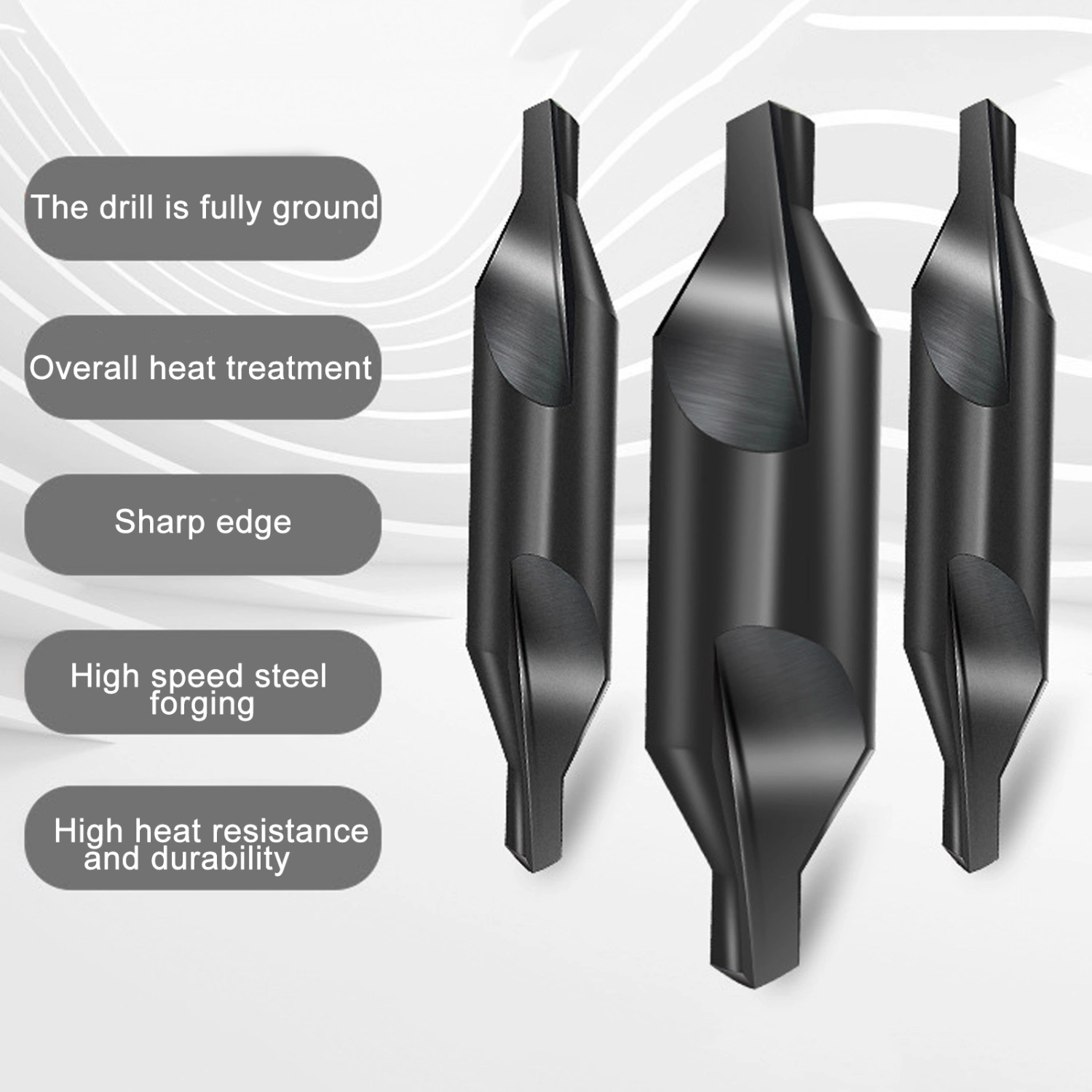 Stainless Steel Center Drill Bit Countersink Metalworking Drilling Hand Tool