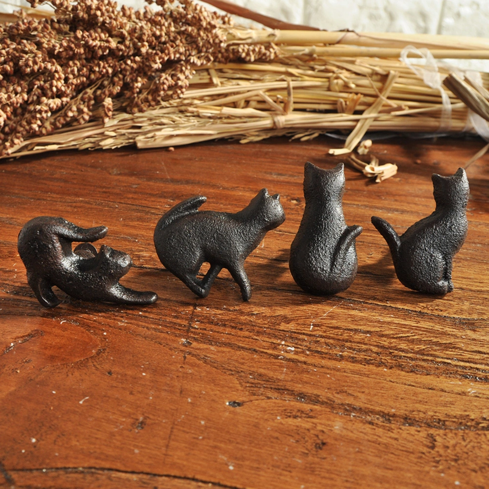 1 Set Cabinet Handle Creative Cats Shape Iron Home Cabinet Handle for Gifts