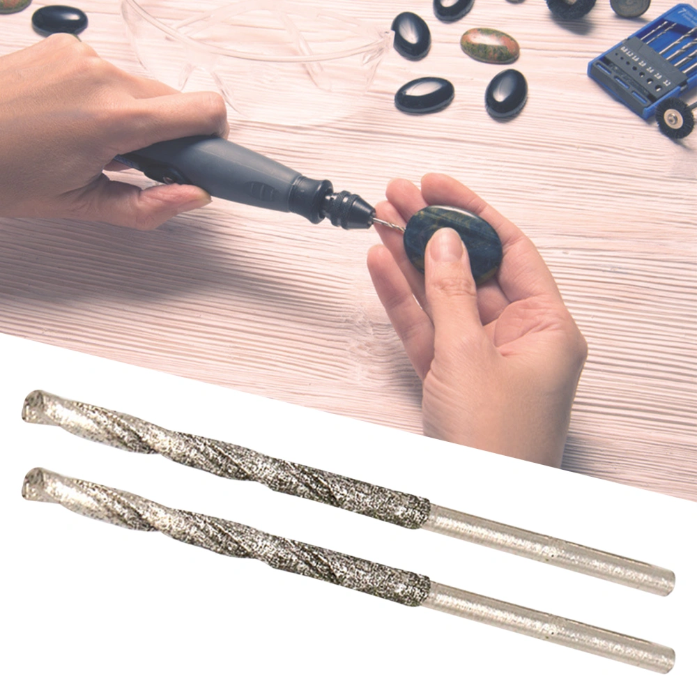 10Pcs Twist Drill Wear-resistant High Hardness High Speed Steel High Efficiency Jade Drill Bit for Jade