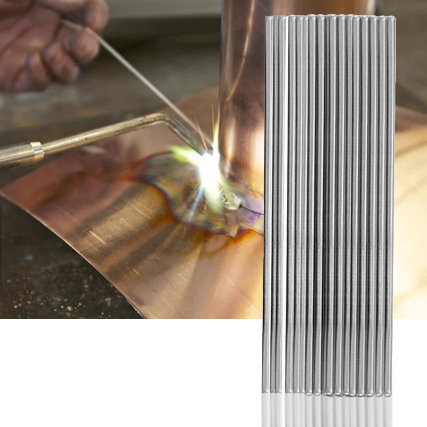 10/20/50Pcs 1.6/2.0mm Welding Rods Low Temperature High Strength Repair Tools Aluminum Flux Cored  Welding Wires for Radiator