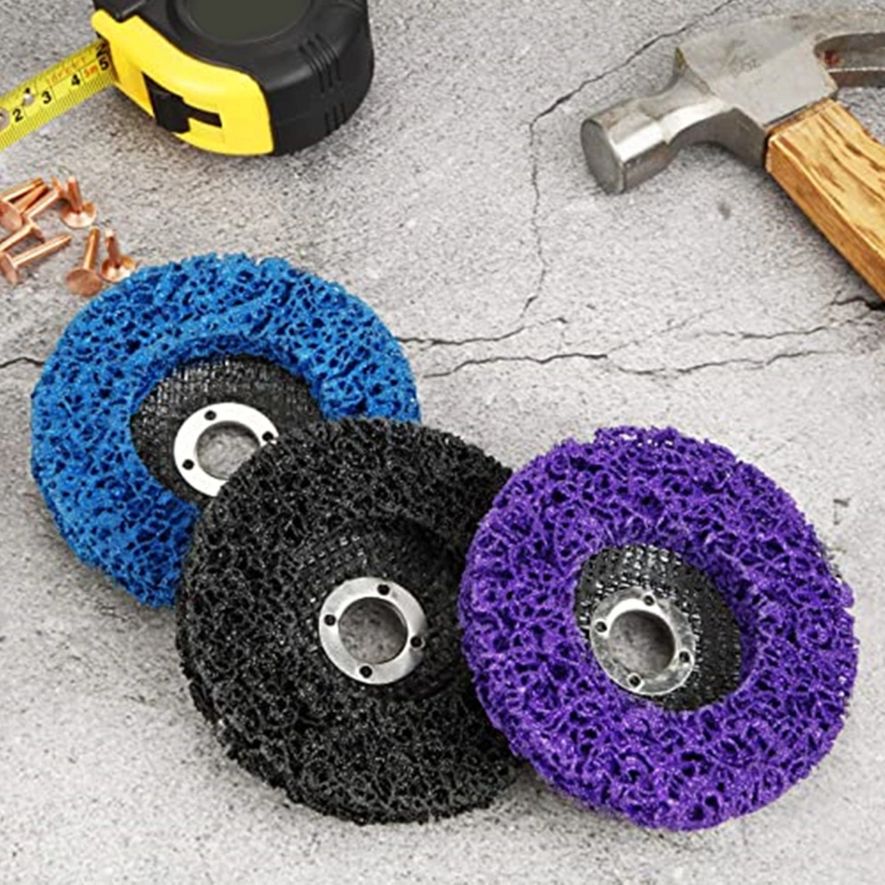 100 x 16mm Dedicated Stripping Wheel Low Noise Quick Removal Stable Reliable Polishing Wheel for Stainless Steel