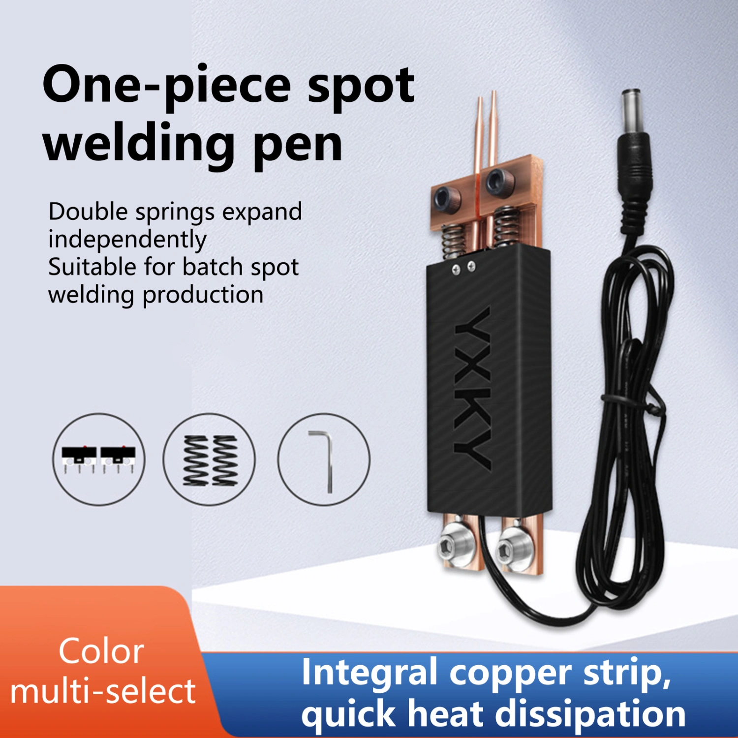1 Set Integrated Spot-welding Pen Auto Trigger Handheld Effective Portable ABS Wear Resistant Soldering Pen for Workshop