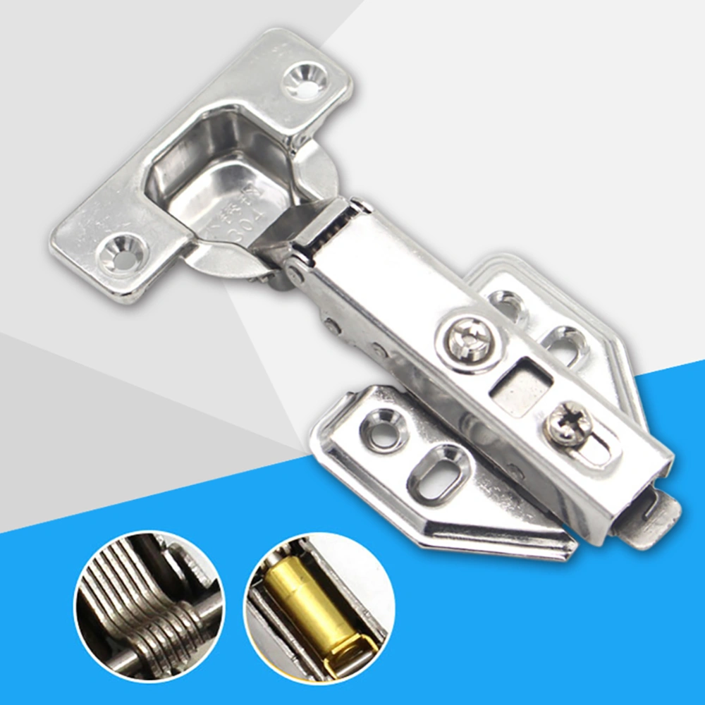 Stainless Steel Soft Close Hydraulic Buffer Kitchen Cupboard Cabinets Door Hinge