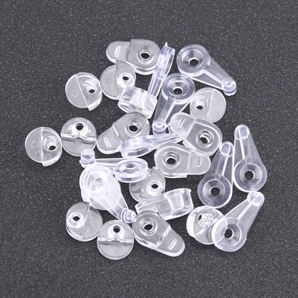 30Pcs Glass Clips Compact Sturdy Transparent Body Practical Mirror Holding Clamps for Bathroom