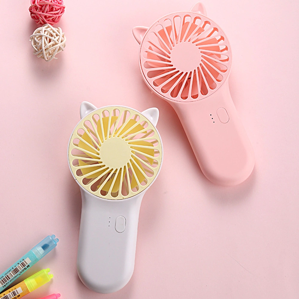 Mini Fan Phone Holder Function Strong Wind Lightweight Mini Electric Table Cooling Fan for Summer