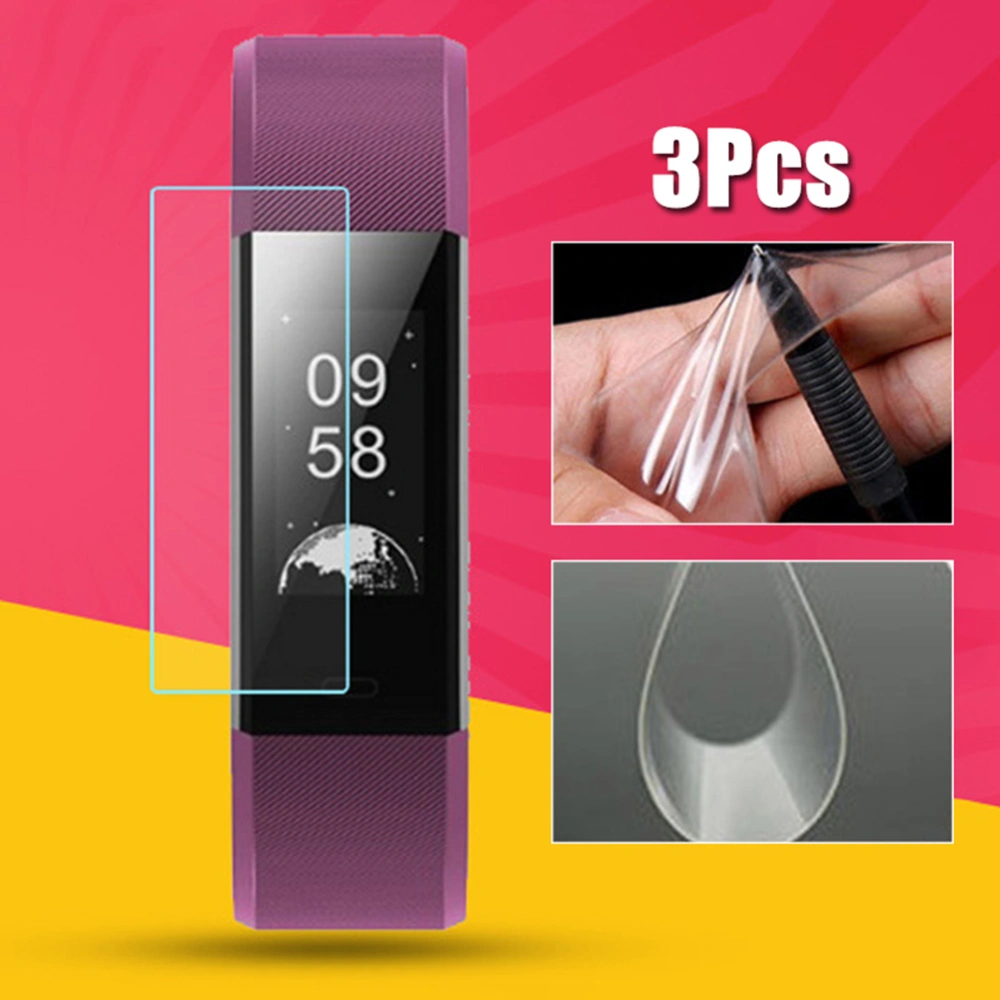 3Pcs TPU Smart Bracelet Full Cover Front Screen Protective Film for ID 115 Plus