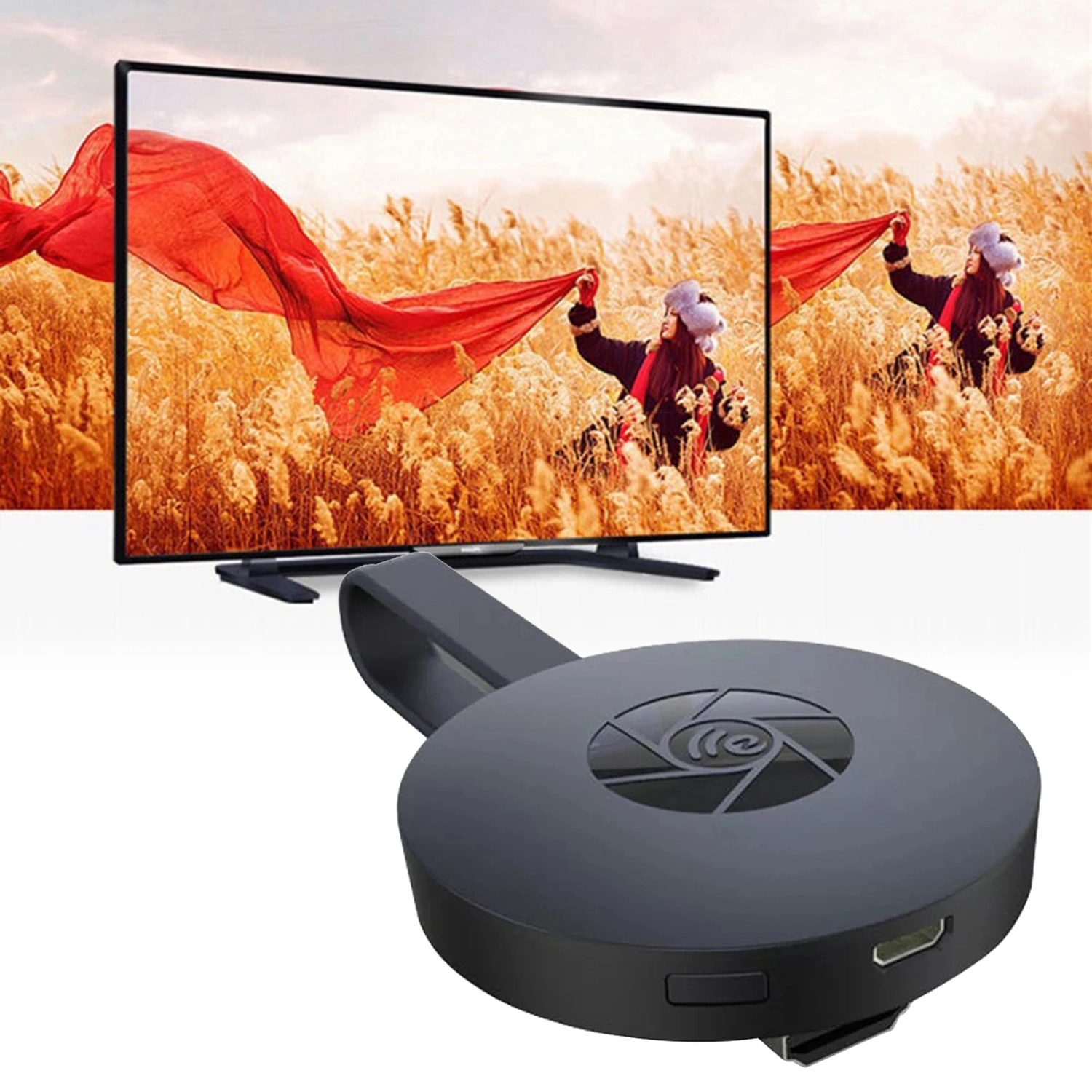 Phone Projection Device High Resolution High-speed Transmission Plug Play WiFi HDMI-compatible Mobile Phone Screen Projector for Home Theater