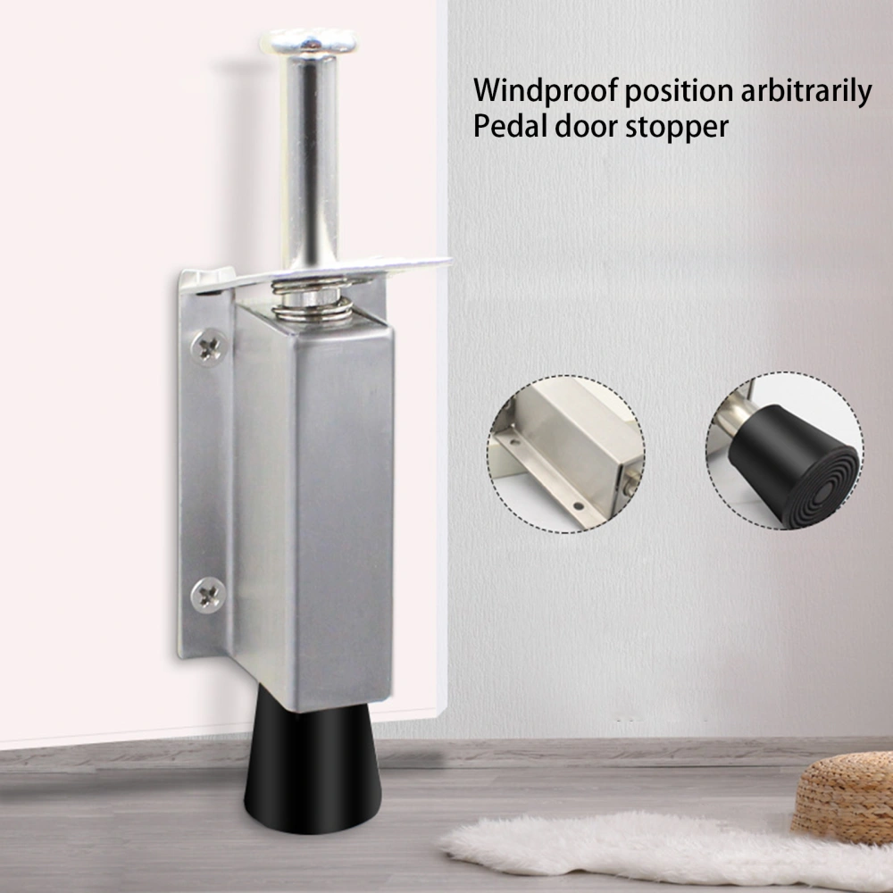 Stainless Steel Foot-operated Lever Pedal Door Stopper Holder Buffer Fittings