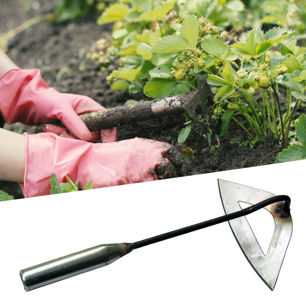 Hollow Hoe High Durability Anti-deform Iron Small Hoe Durable Edge Gardening Tools for Home