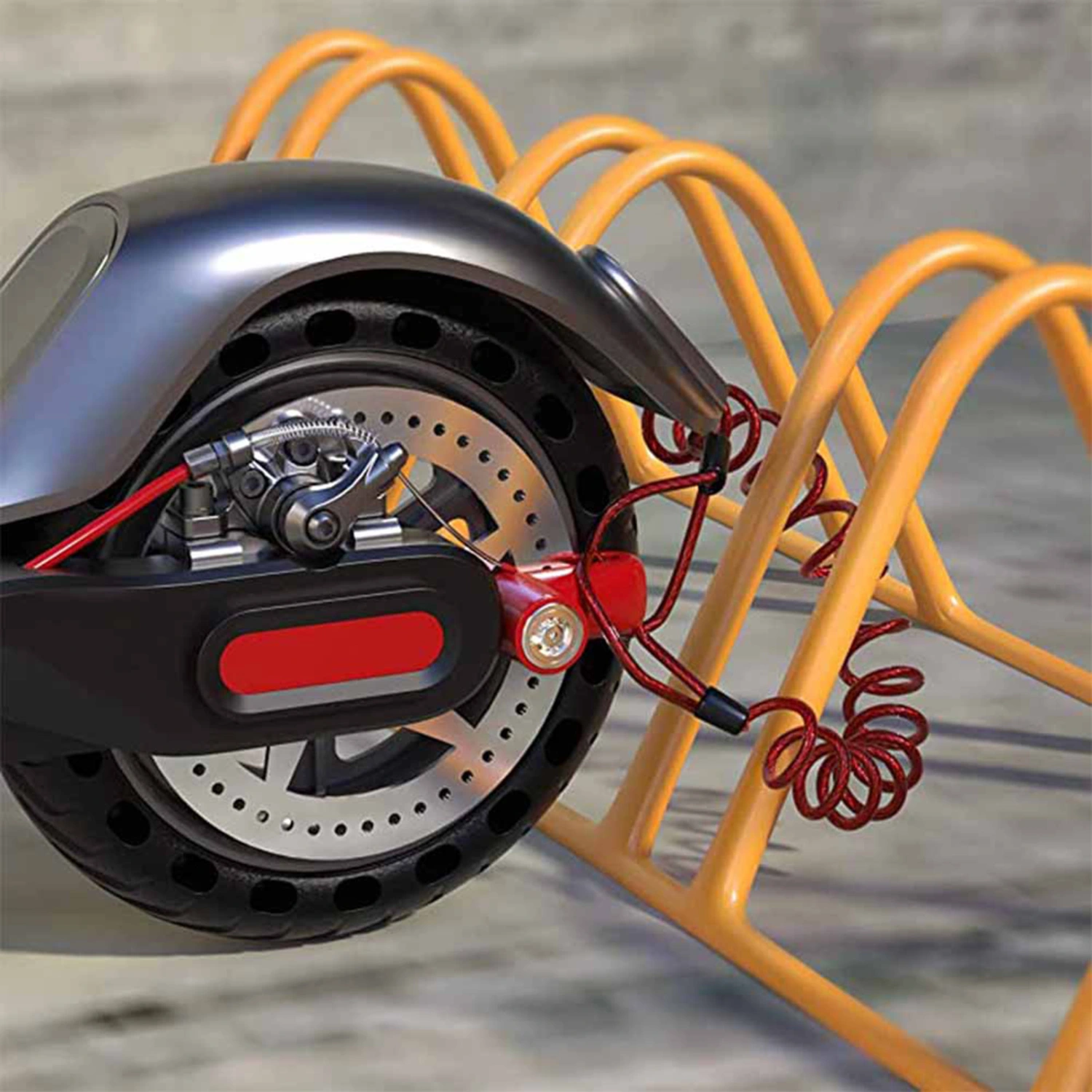 Motorcycle Lock Wide Application Anti-theft Compact Electric Scooter Disc Brake Lock for Electromobile 