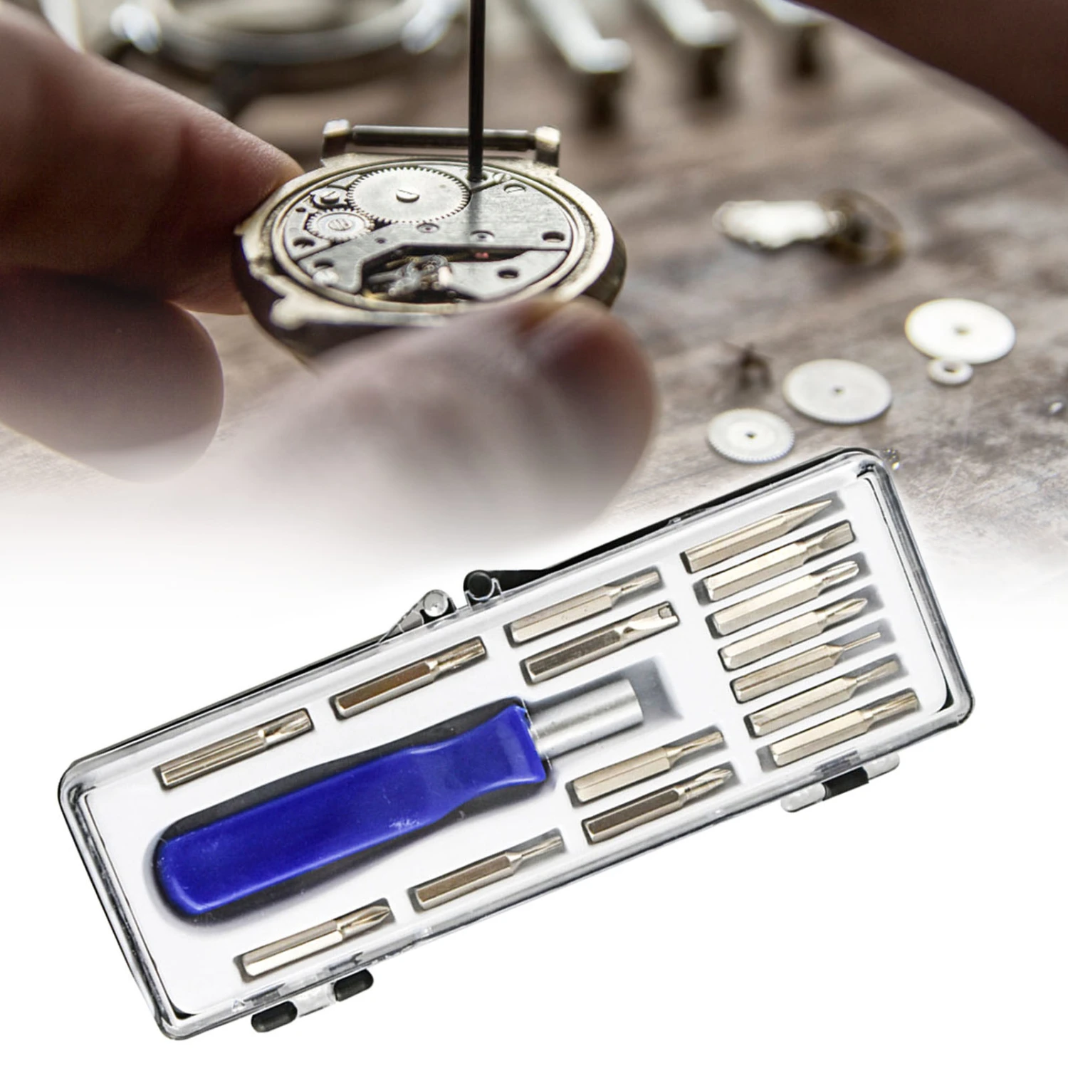 16Pcs Screwdriver Set High Hardness Anti-corrosion Repairing 16 in 1 Bit Set Portable Screwdriver Kit for House Decoration