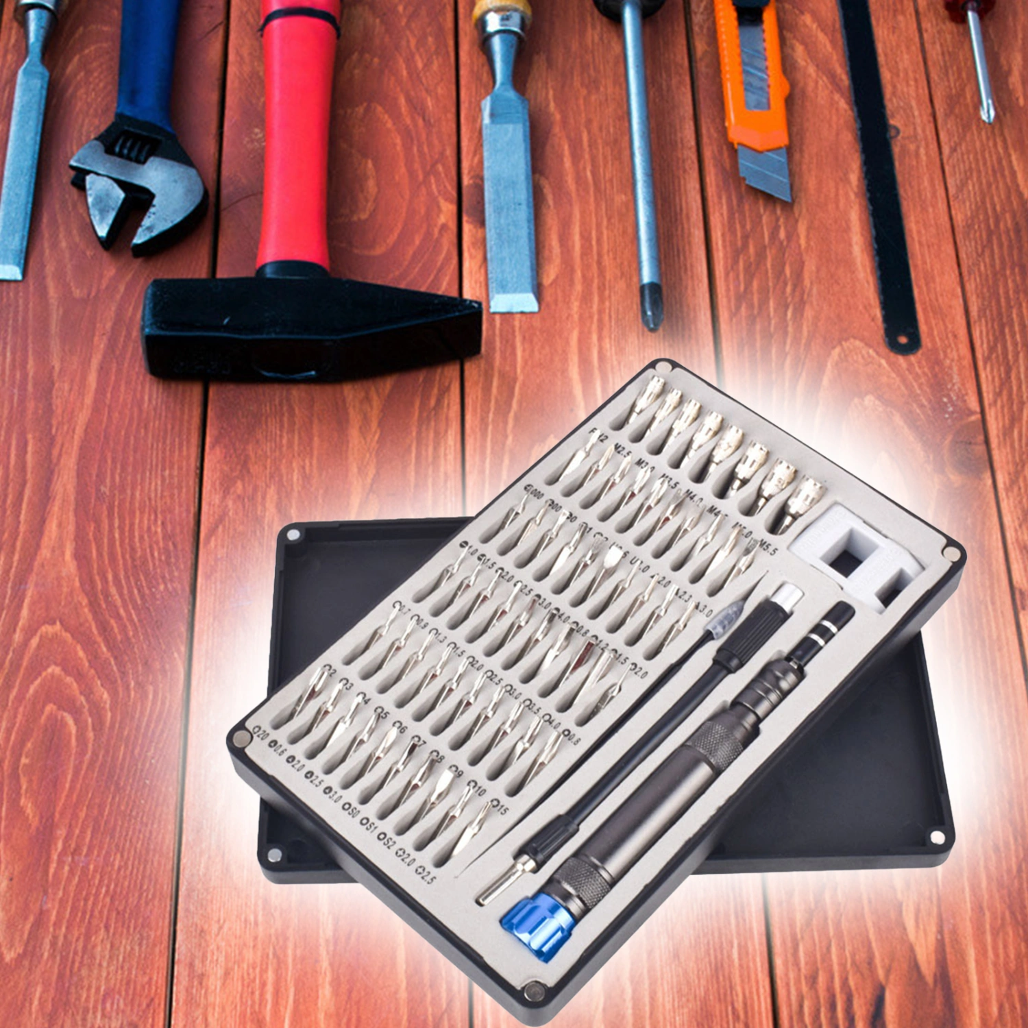 64 in 1 Screwdriver Set Magnetic High Precision Mini Nut Driver Bit for Emergency Maintenance