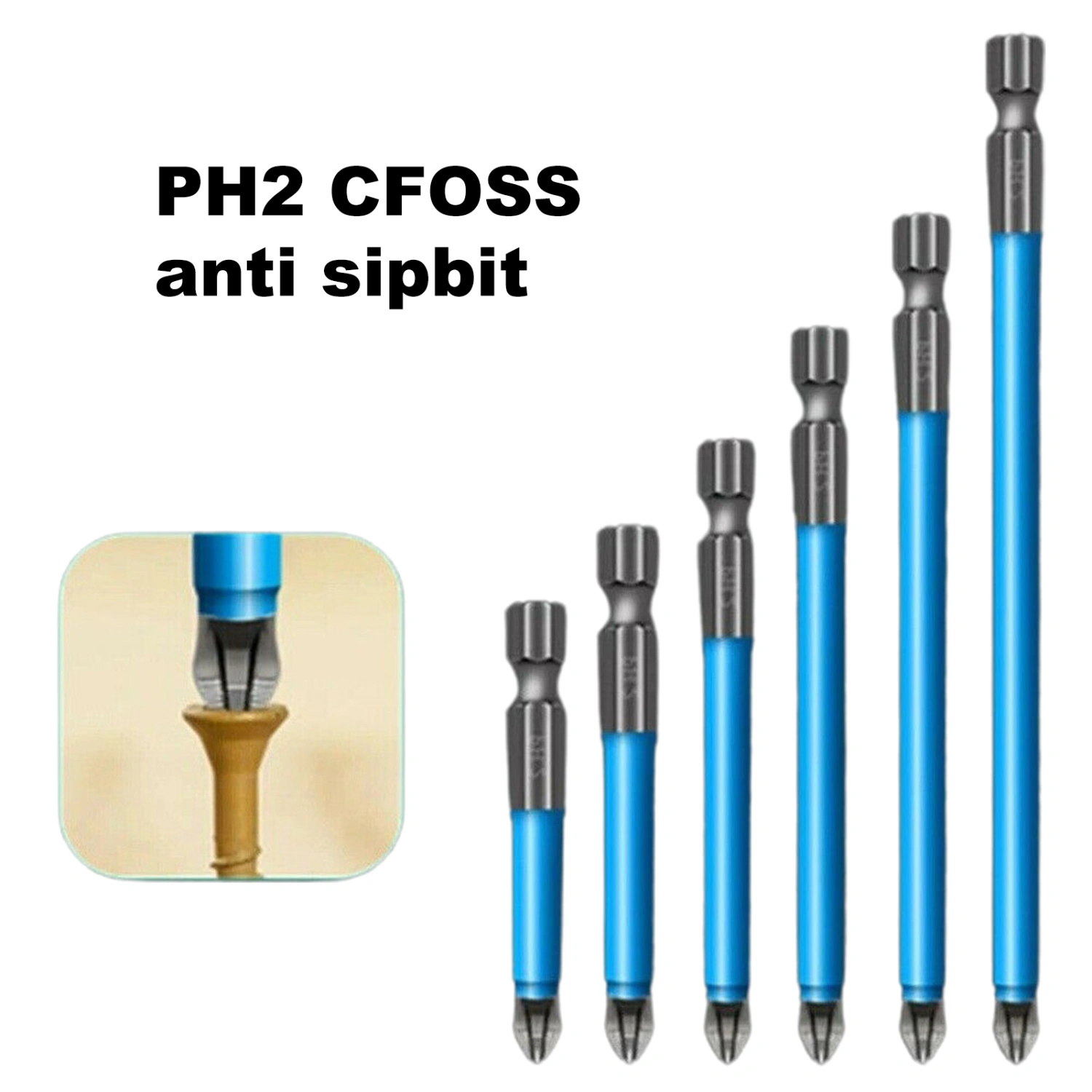 7Pcs Drill Bit Magnetic Attraction Anti-oxidation Hand Tools Hand Electric Drill Driver Bits Set for Home