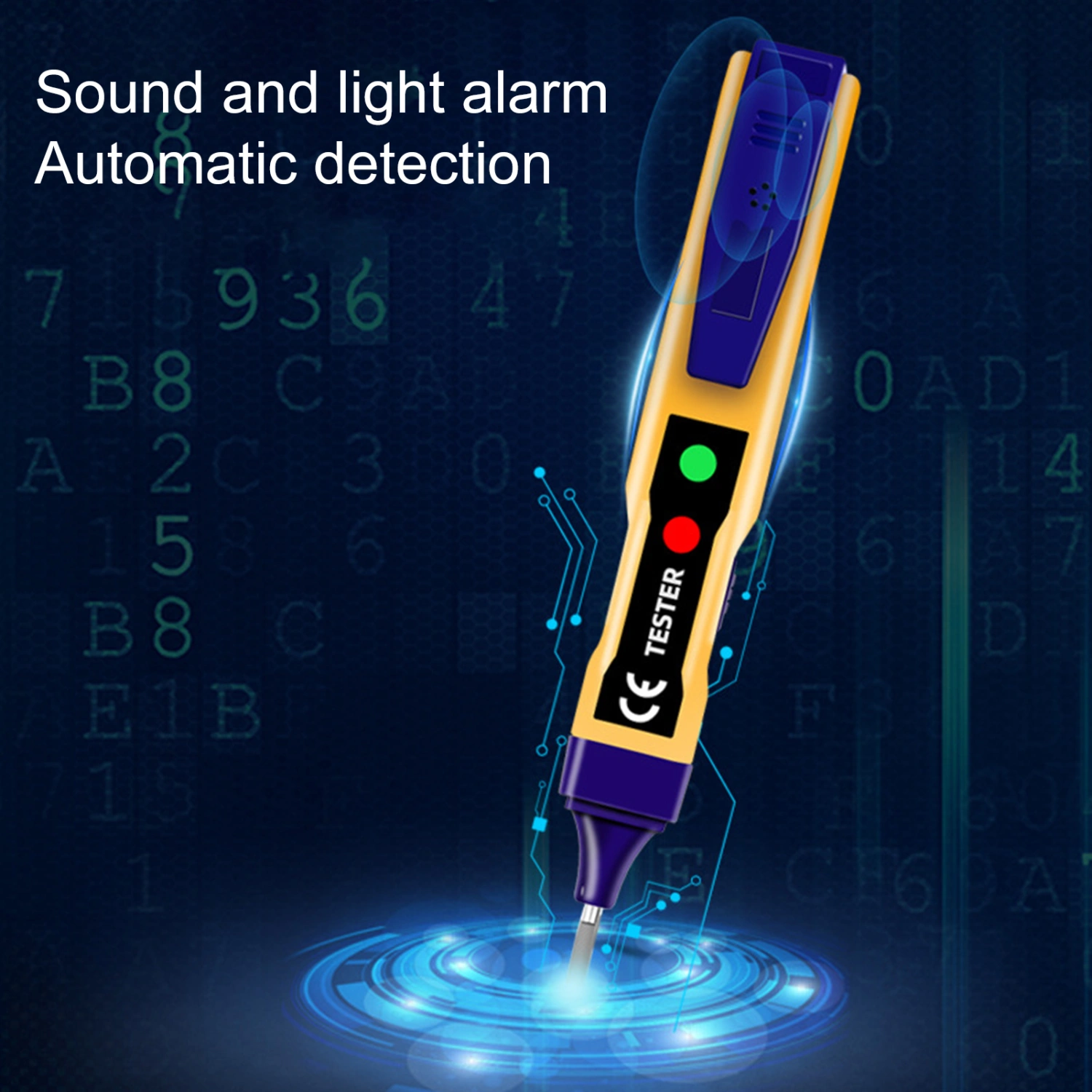 Electrical Pen Sensitive Self-test Sound-light Alarm Waterproof LED Display Screen Mini Contact-free AC Eletricity Voltage Detector for Electrician