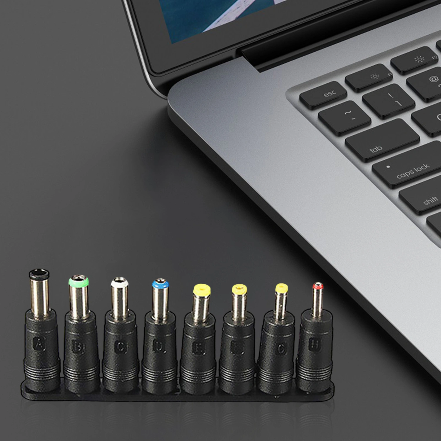 1 Set Charger Adapter Tip Anti Corrosion 8 in 1 Universal Anti Rust Power Adapter Connector for ACER/for ASUS/for HP Laptop Notebook