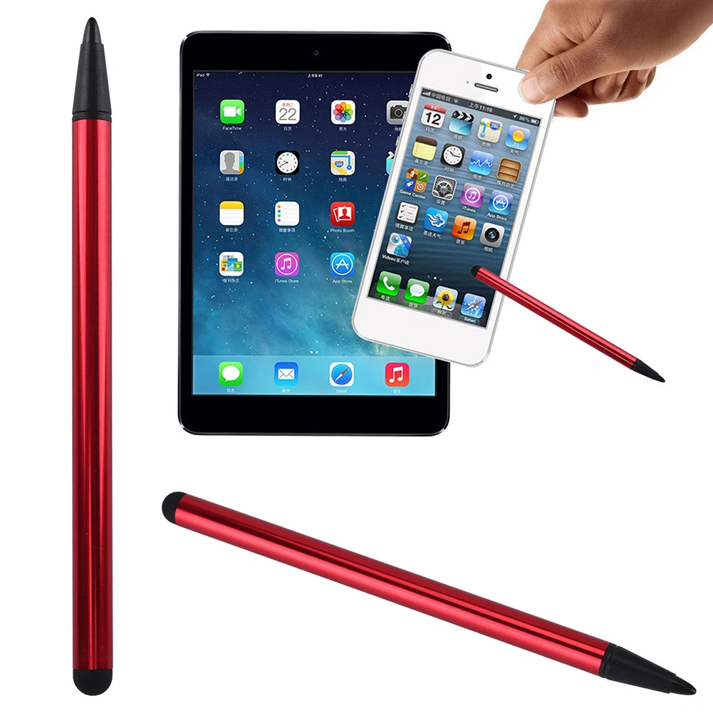 2 in 1 Universal Tablet Phone Touch Screen Pen Stylus for iPhone iPad Samsung