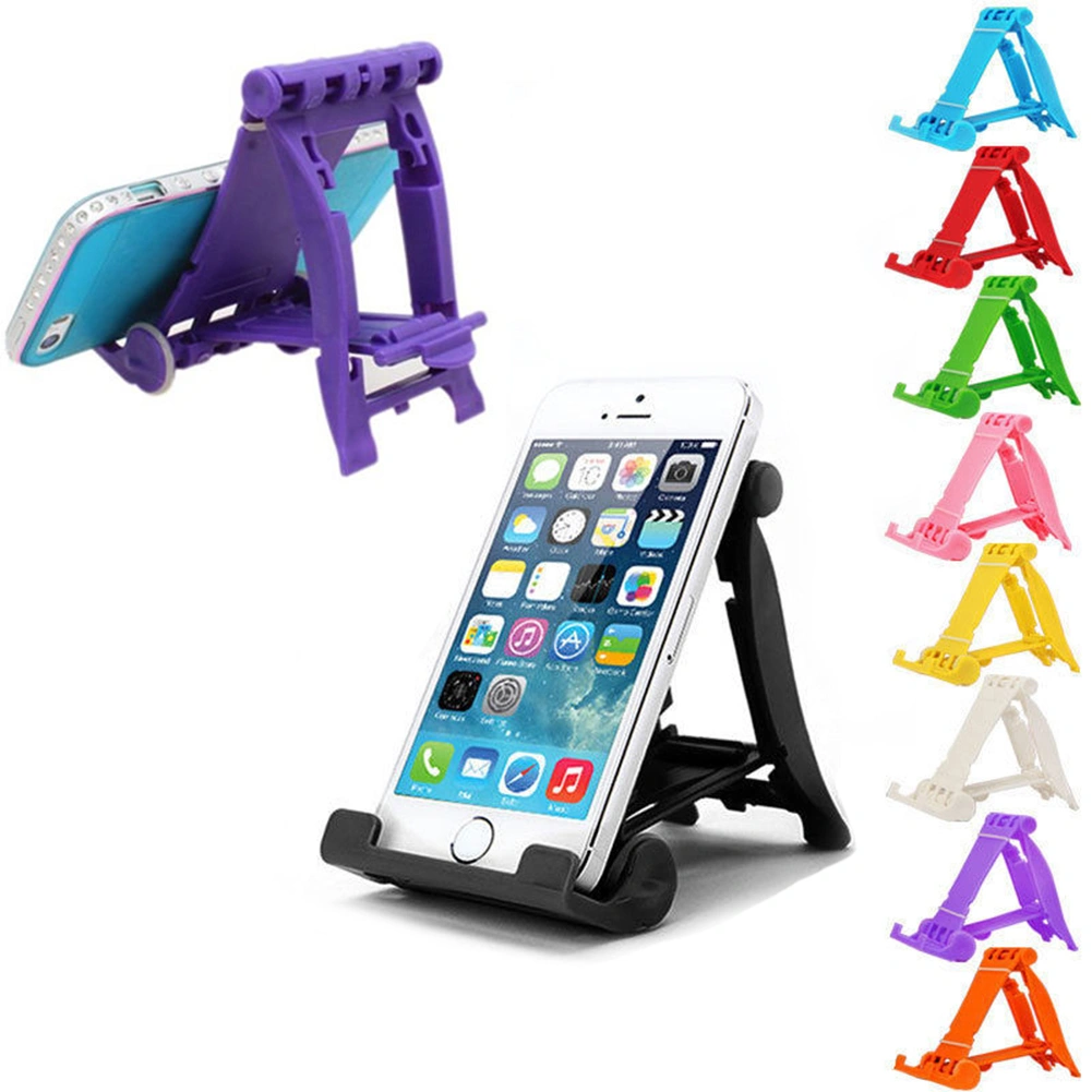 Universal Desktop Foldable Cell Phone Stand Wheel Holder for Samsung iPhone GPS