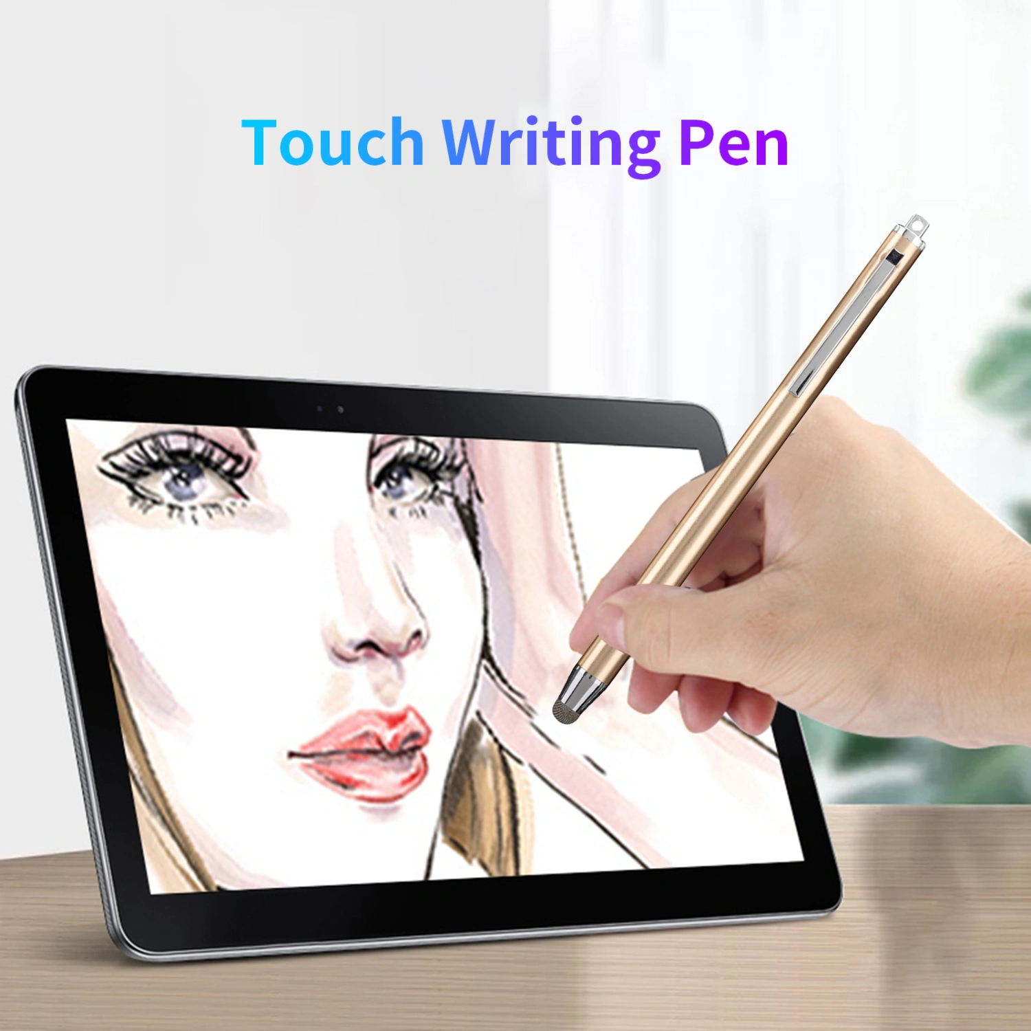 Stylus Pen Universal Smooth Writing Portable Conductive Cloth Head Screen Touch Pen for Tablet