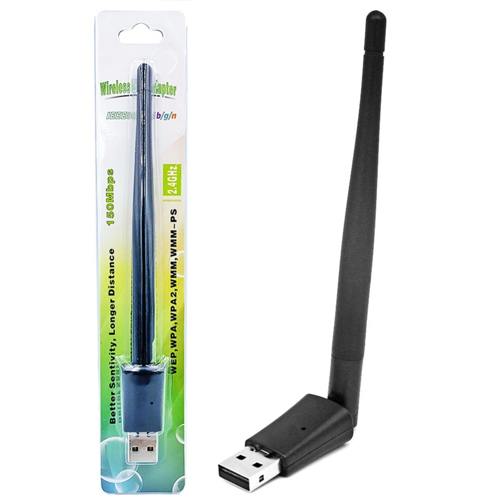 MT7601 USB WiFi Wireless Network Card Adapter with Antenna for TV Set Top Box