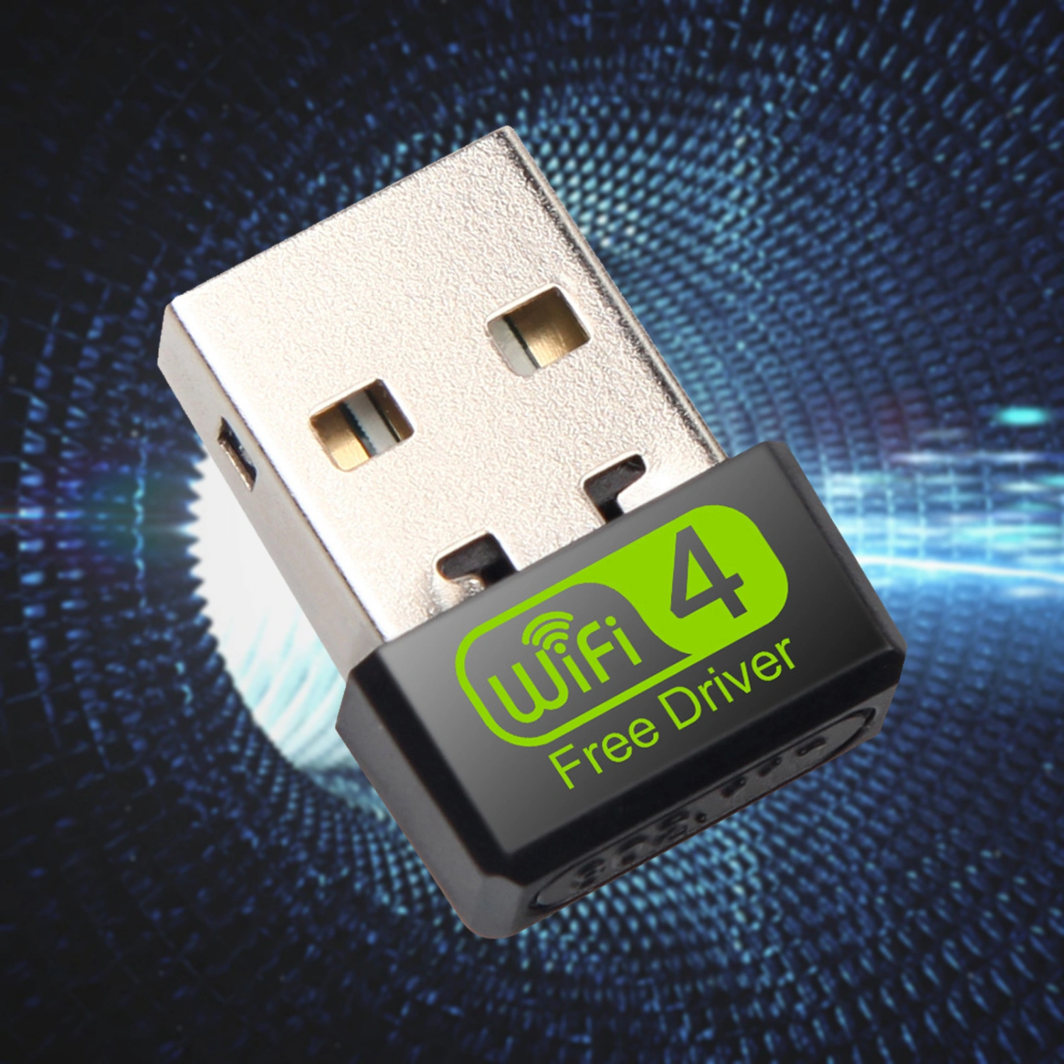 USB 2.0 Wi-Fi Receiver Transmitter 150Mbps 2.4GHz Anti-interference Wi-Fi Coverage Free Driver Wireless Signal Receiver Mini Network Card for Laptop Desktop PC