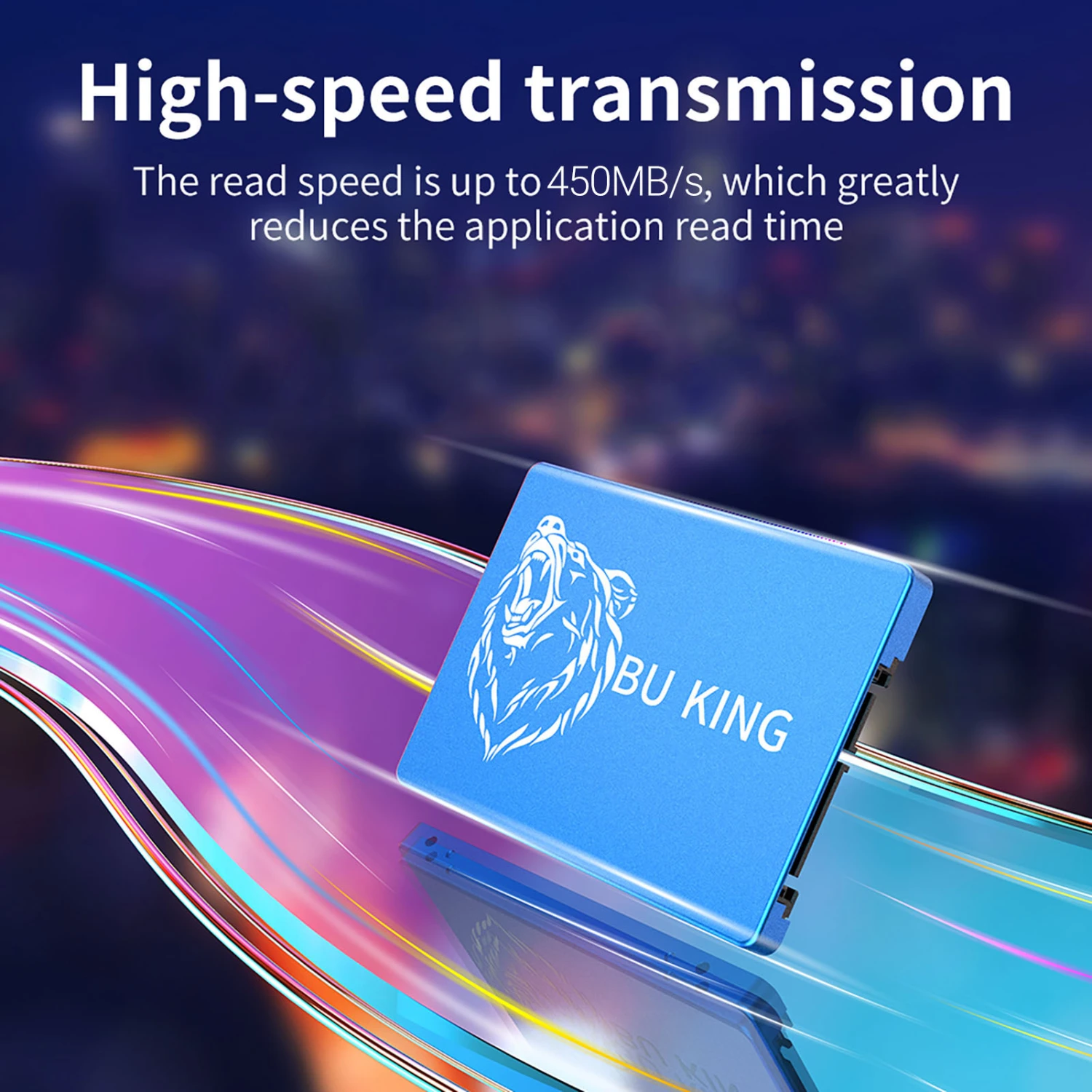 for BU KING 60/120/240/256/480/512GB/1TB 2.5 Inches Solid State Disk Low Latency Quick Boot Metal Wide Compatibility SATA 3.0 Internal SSD for Computer