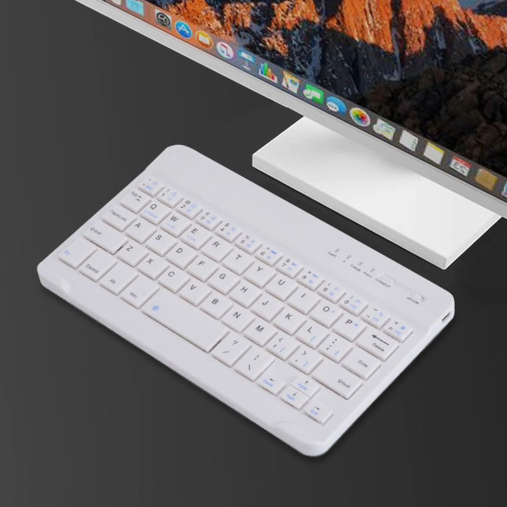 Portable Ultra-thin Wireless Bluetooth-compatible Keyboard Keypad for iPad Phone Tablet