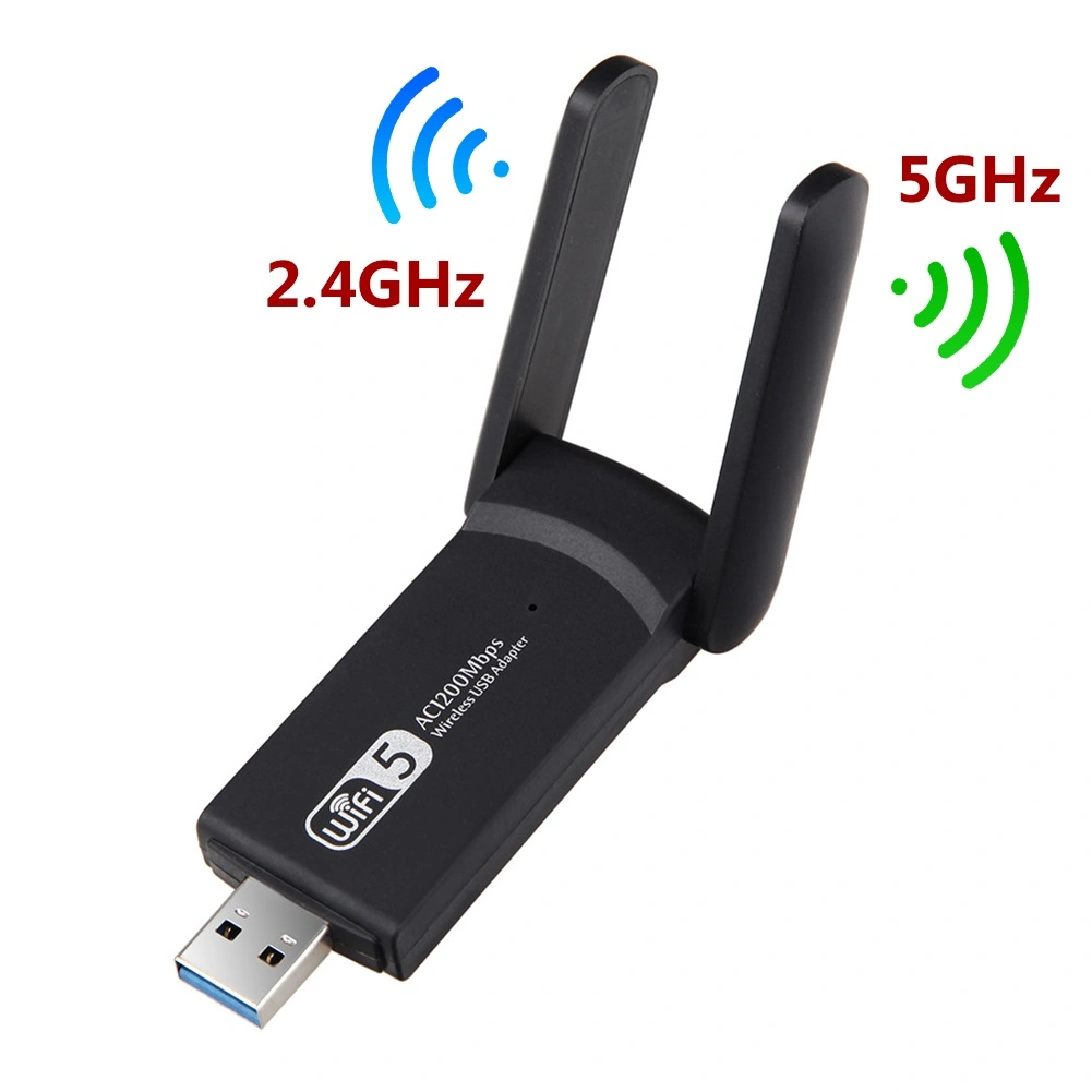 1200Mbps 2.4/5G Dual Band USB 3.0 Wireless WiFi Receiver Dongle Antenna Adapter