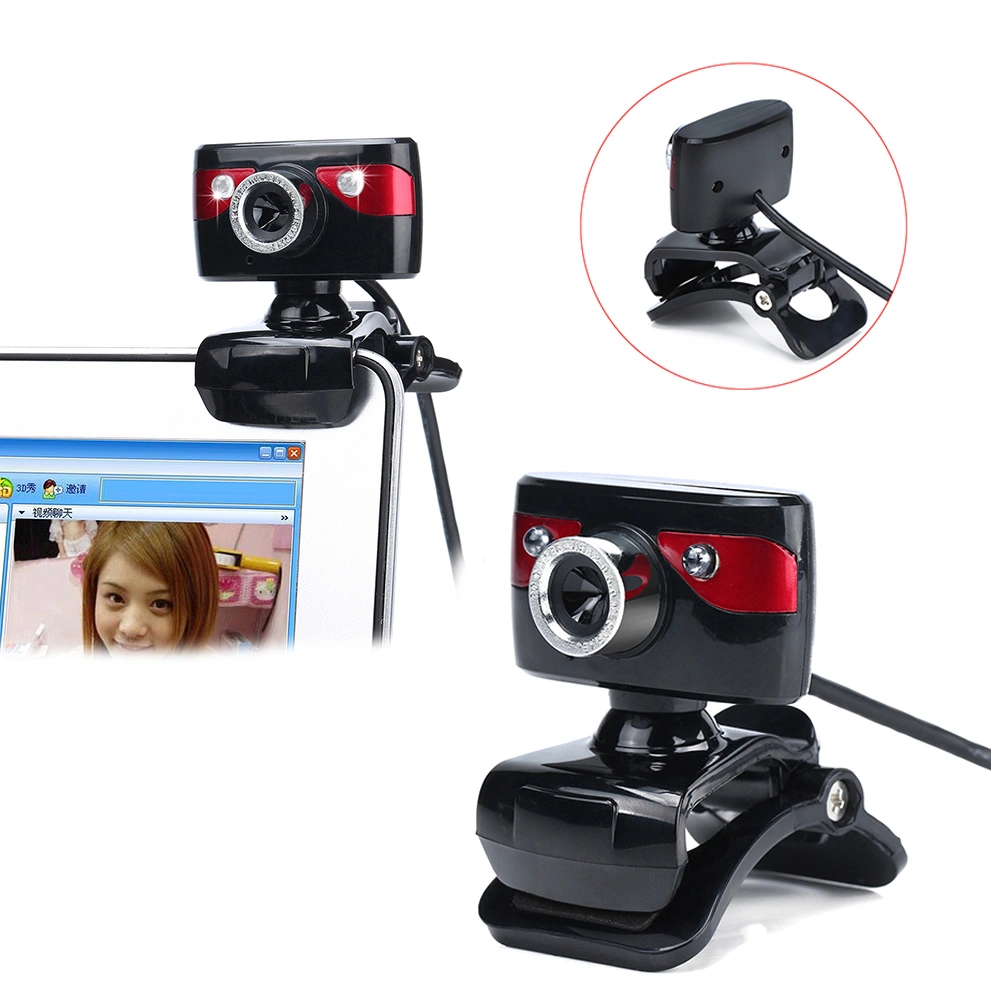 HD Webcam USB Night Vision Video Recording Web Camera with Mic for Laptop PC
