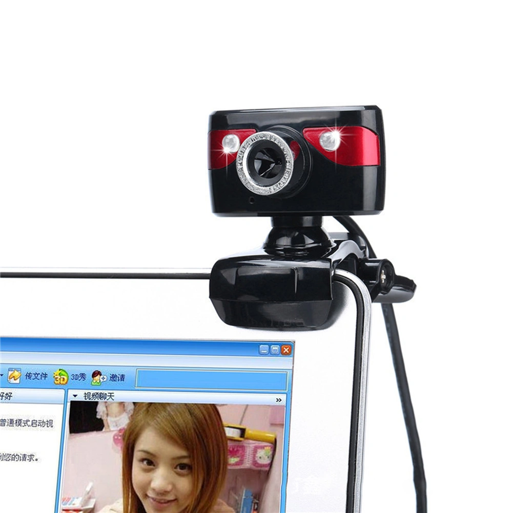 HD Webcam USB Night Vision Video Recording Web Camera with Mic for Laptop PC