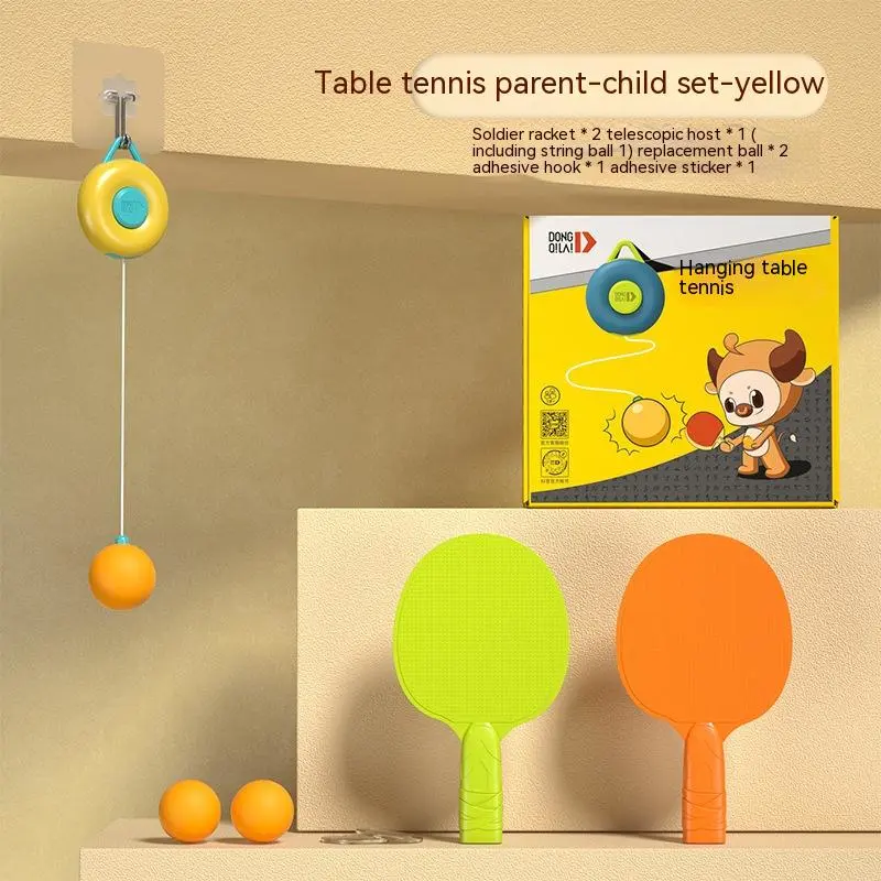 Table Tennis Trainer Indoor Children Hanging Hand-eye Coordination Training