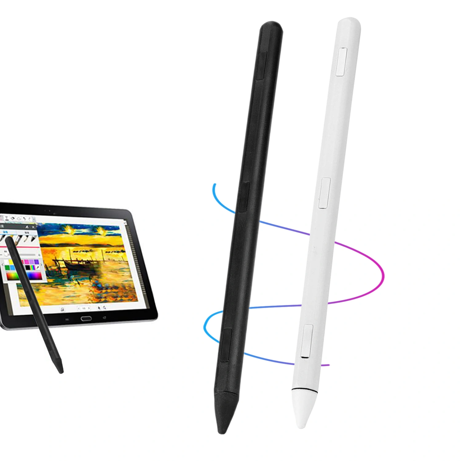Tablet Pen High Sensitivity Non-scratching Fine Tip Capacitive Touch Screen Stylus Ball Pen for iPad