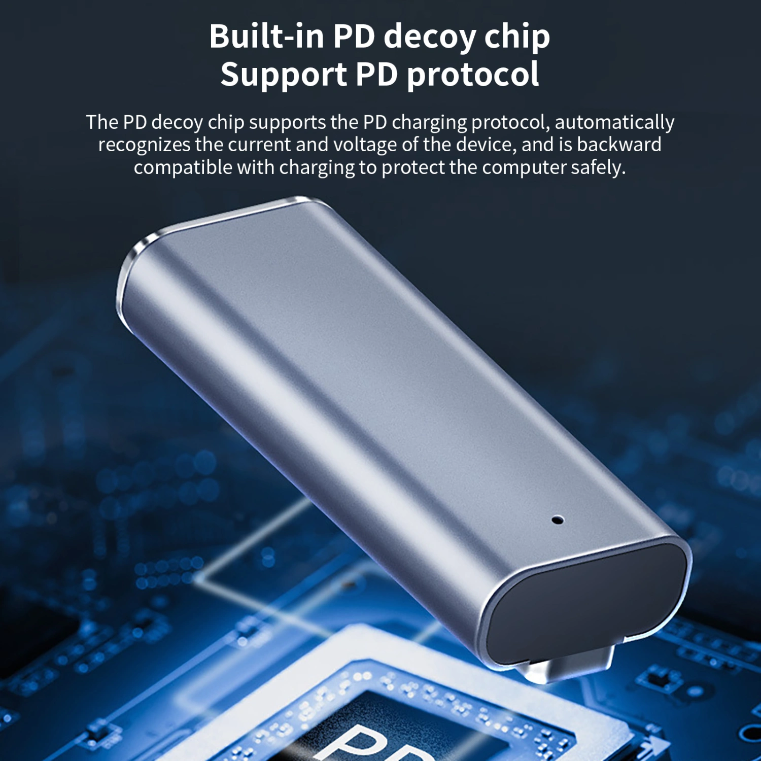 Adapter Charger Quick Charge Magnetic Aluminum Alloy PD USB C to Mag-Safe 2 Power Converter for MacBook Air/Pro