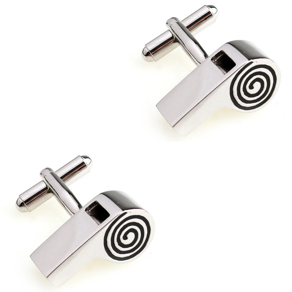 Men's Lifestyle Style Electroplated White Steel Cufflinks