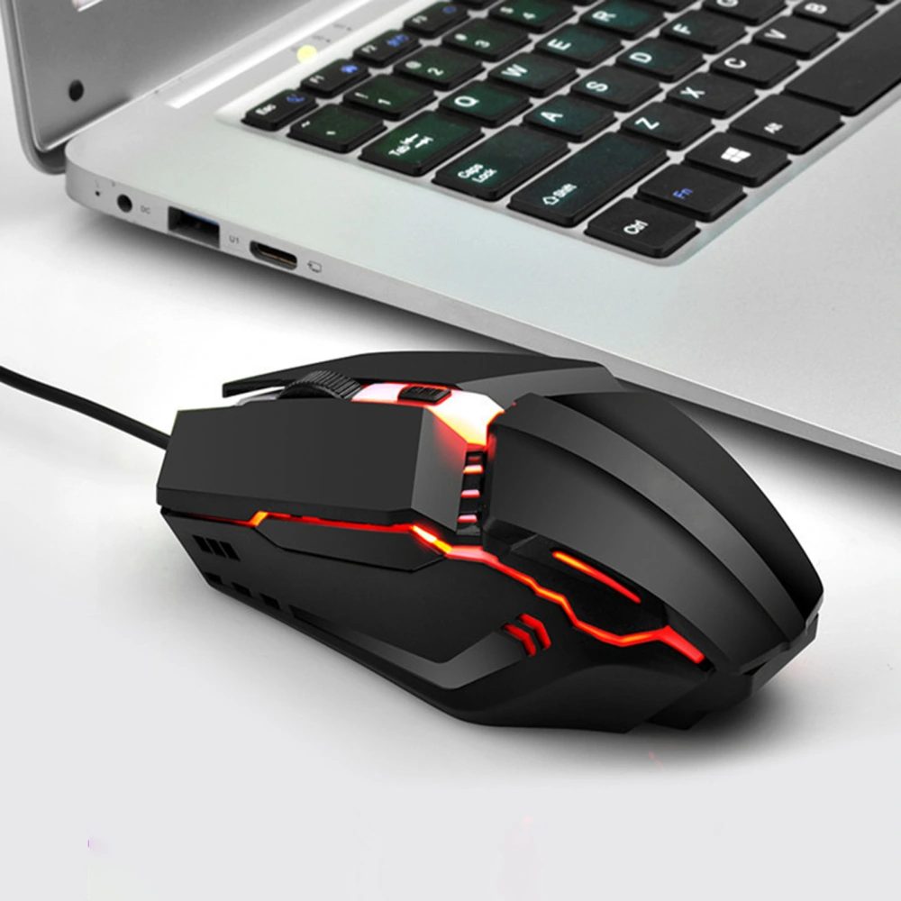 M11 Wired Mouse Ergonomic Luminous USB Interface Comfortable Grip High Sensitivity DPI Adjustable 4 Buttons Computer Wired Gaming Mouse for Laptop