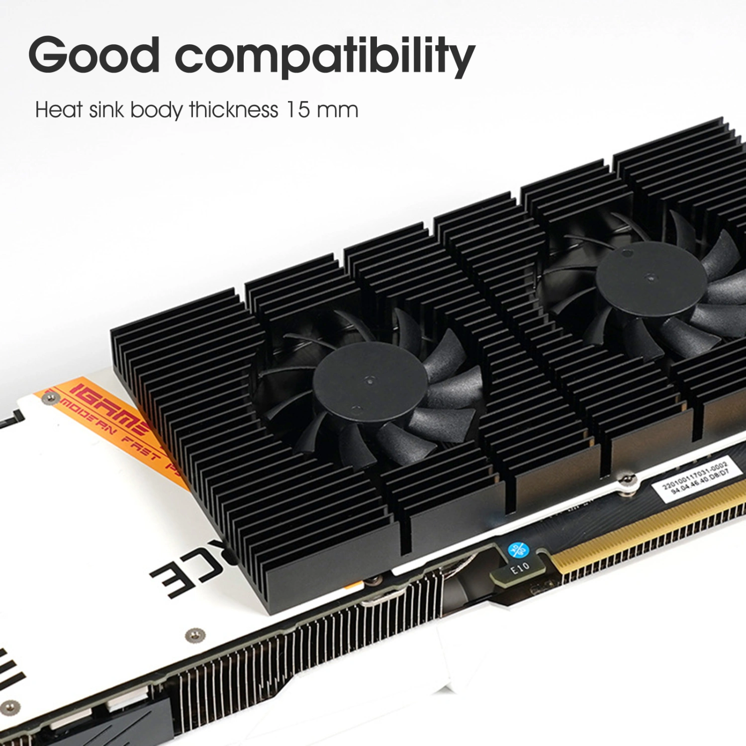 Graphics Card Cooling Fan Low Noise Anodic Oxidation Universal High Speed Graphics Card Cooler for RTX 3090/3080/3070