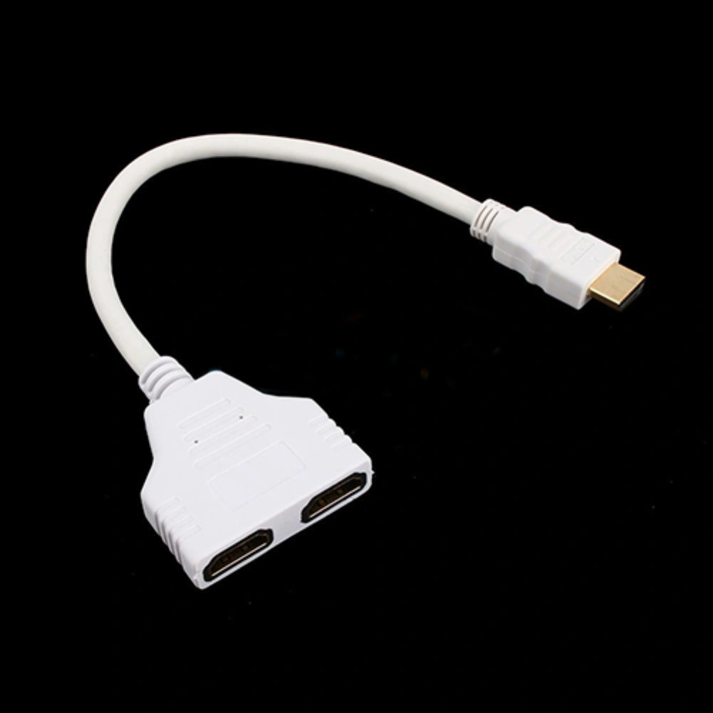 2 Ports HDMI-compatible 1080P Male to 2 Female 1 in 2 out Splitter Cable Adapter Converter