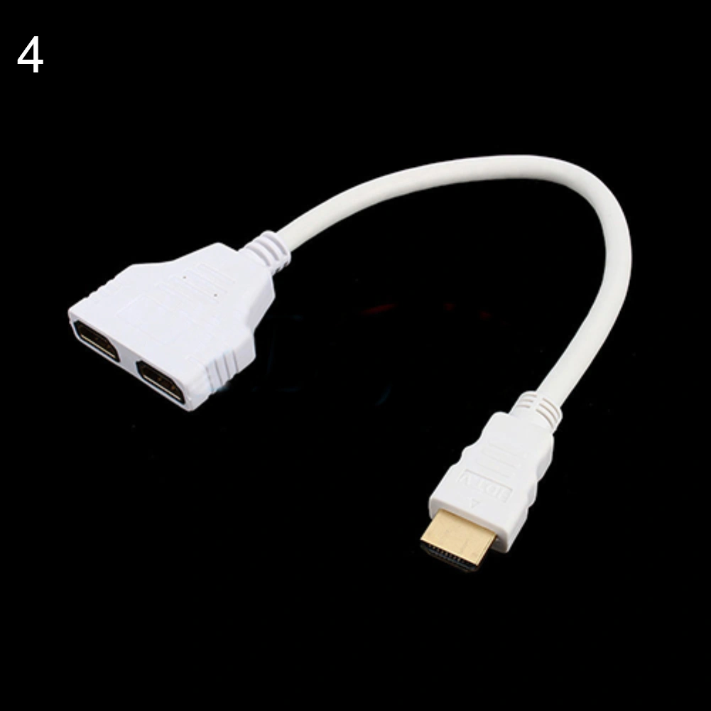 2 Ports HDMI-compatible 1080P Male to 2 Female 1 in 2 out Splitter Cable Adapter Converter