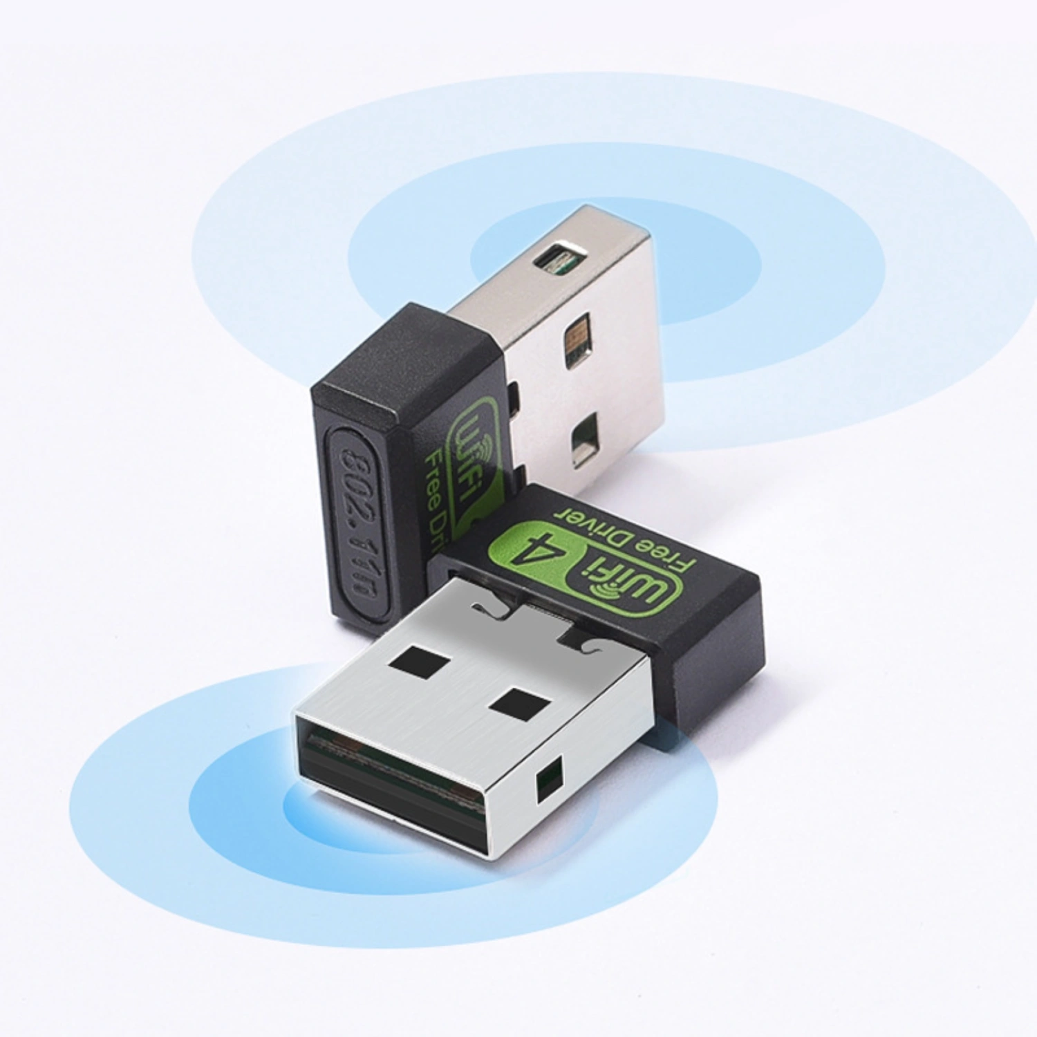 Wireless Network Card High-speed Anti-interference 150Mbps RTL8188 Driver-free USB WiFi Transceiver with Built-in Omnidirectional Antenna for Router