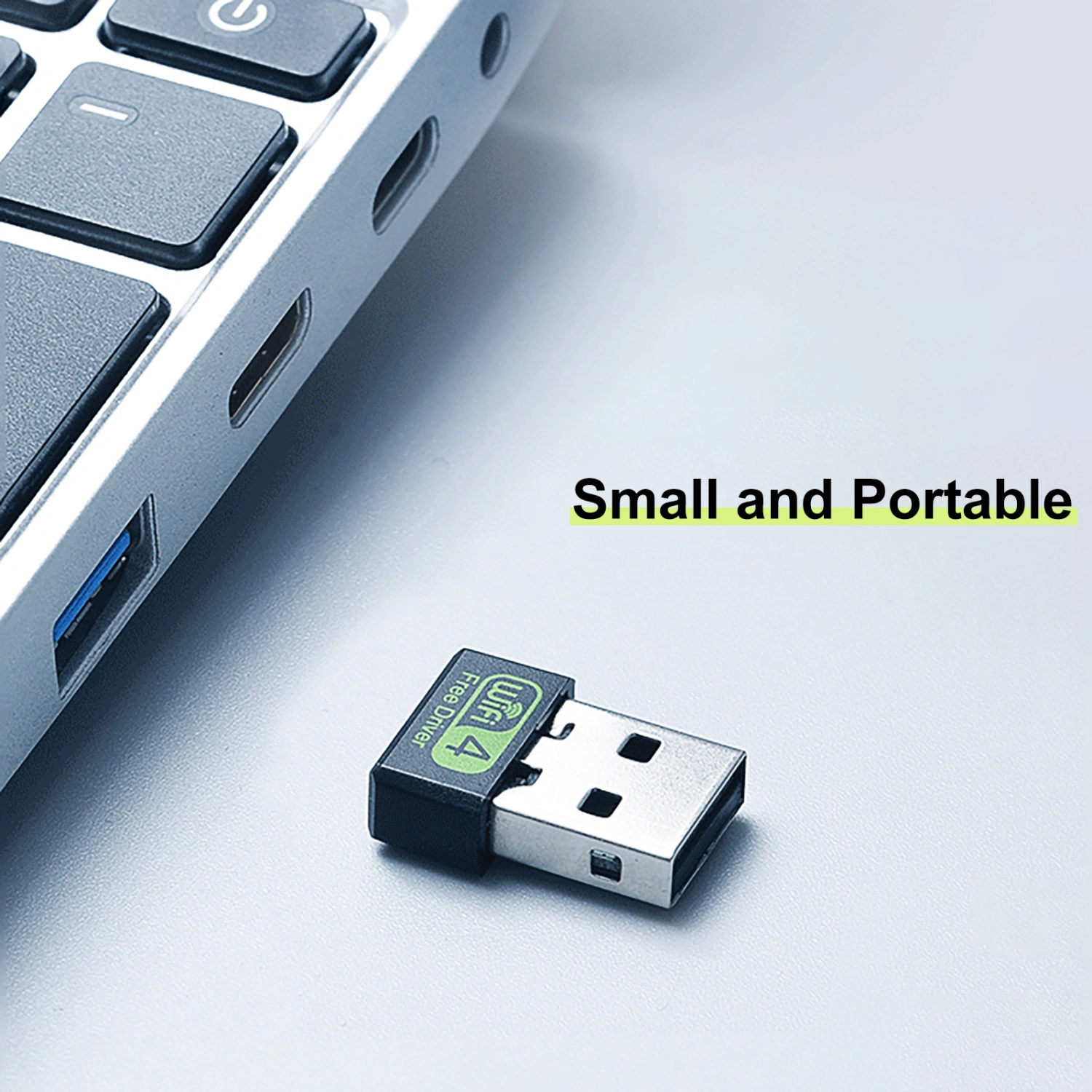 Wireless Network Card High-speed Anti-interference 150Mbps RTL8188 Driver-free USB WiFi Transceiver with Built-in Omnidirectional Antenna for Router