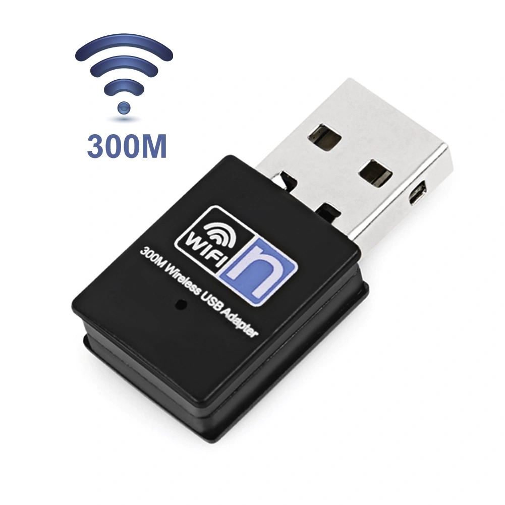 Mini Portable Wireless USB 300Mbps WiFi Receiver Adapter Computer Network Card